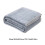 Fleece Throw Blanket Light Grey 200x230cm 2