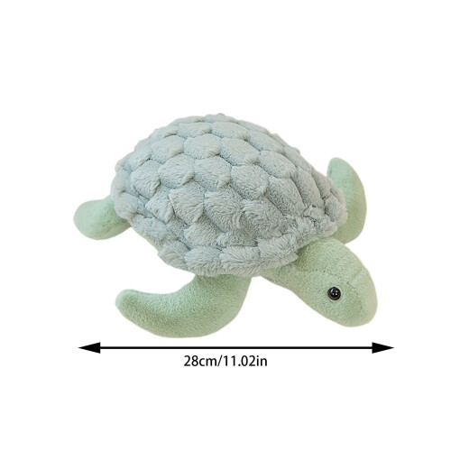 Jucărie de pluș moale cu broască țestoasă de mare, 28 cm 1