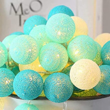 Lampki choinkowe LED Cotton Balls zasilane przez USB