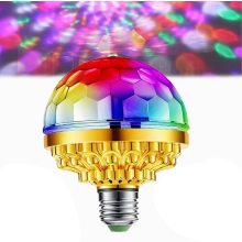 Draaiende RGB LED-discolamp E27 6W
