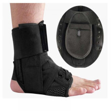 Knöchelbandage mit Schnürung und verstellbarer Stütze – zum Laufen, Basketballspielen, zur Genesung nach Verletzungen, bei Verstauchungen,