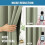Cortinas opacas Sage con aislamiento térmico, 2 paneles de 45 pulgadas. 6