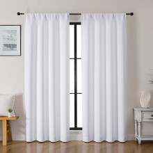 Cortinas opacas gris carbón, 40x72 pulgadas, paquete de 2