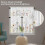 Watercolour Floral Kitchen Curtain Set 3 pcs 3