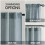 Dusty Blue Linen Blend Curtains 37" x 72", 2 Panels 3