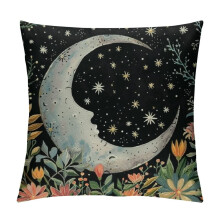 Boho Mandala kussenhoes, kort pluche, 45x45cm