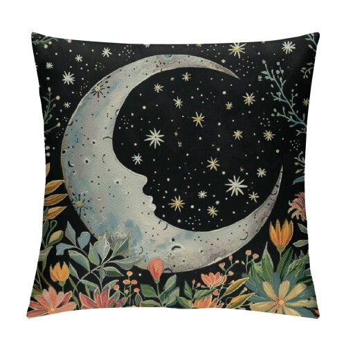 Boho Mandala kussenhoes, kort pluche, 45x45cm