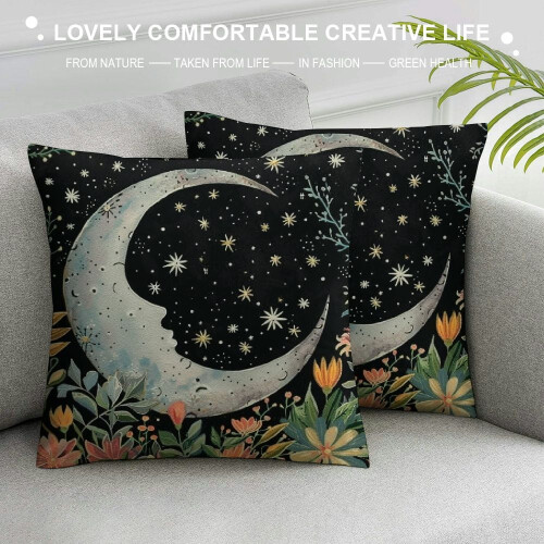 Boho Mandala kussenhoes, kort pluche, 45x45cm 2