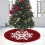 Weihnachtsbaumrock Rot Polyester 35,43 Zoll Gold 6