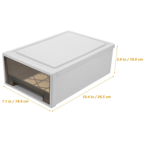 Worgeous Stackable Storage Drawer for Clothes Plastic Clothes Storage Drawer Closet Storage Drawer 1