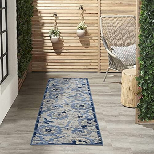 Χαλί εξωτερικού χώρου Home Aloha Blue Grey 60 x 1,80 μ.