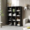 12-Cube Stackable Plastic Storage Organizer, DIY Closet Shelf for Home/Bedroom, Black – Compatible with Standard Cube Systems 6
