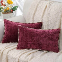 Chenille putetrekk 30x50 cm, sett med 2, bondegårdsstil
