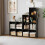 12-Cube Stackable Plastic Storage Organizer, DIY Closet Shelf for Home/Bedroom, Black – Compatible with Standard Cube Systems 5