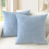 Fodere per cuscini in ciniglia, 45 x 45 cm, set da 2 1