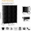 12-Cube Stackable Plastic Storage Organizer, DIY Closet Shelf for Home/Bedroom, Black – Compatible with Standard Cube Systems 3