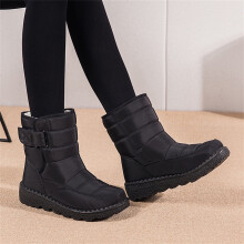 YODETEY Waterdichte Winter Snowboots - 2025Winter Nieuwe Katoenen Schoenen Snow High Top Antislip Dames Chelsea Enkelboots
