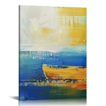 Absztrakt óceánhullámok vászonkép 24x36 hüvelyk