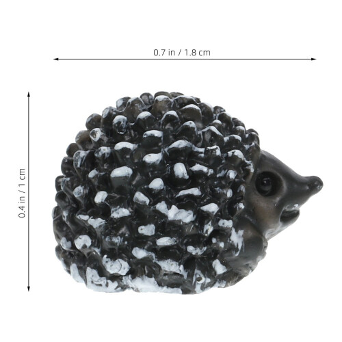 KALLORY Mini Igelkottsfigurer – Djurstatyer i harts, 1