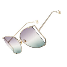 Lunettes de soleil polarisées décoratives pour femmes, matériau de qualité supérieure.