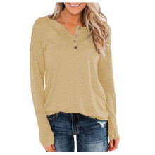 Damen Langarm-Tops, tailliert, Rundhalsausschnitt, Übergröße, elegant/lässig, 3XL