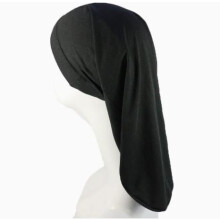 Homoyoyo Black Tail Bonnet Hair Cap for Dreadlock Care and, Stylish Headwrap for Hair Maintenance