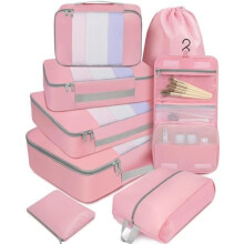 6er-Set/8er-Set/10er-Set Packwürfel in verschiedenen Größen – Packorganizer für Reiseaccessoires, Gepäck und Handgepäck