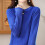 Damespullover blauw XL 5