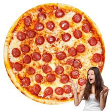 Couverture Ă pizza en flanelle double face de 180 cm