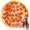 Couverture à pizza en flanelle double face de 180 cm 1