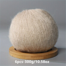 6pcs Mohair Yarn Crochet and Hand Knitted Knitting Crocheting DIY Wool Thread Spring and Summer Soft and skin friendly 50g/pc