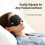Spandex 3D Light Blocking Pressure Relief Contoured Sleep Mask for Sleep Support, Black 7