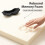 Spandex 3D Light Blocking Pressure Relief Contoured Sleep Mask for Sleep Support, Black 3