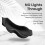 Spandex 3D Light Blocking Pressure Relief Contoured Sleep Mask for Sleep Support, Black 4
