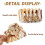 Πολύχρωμα κλιπ μαλλιών Octopus French Claw (2 τεμάχια, καφέ και γκρι, 3,5x2,4"), πολυανθρακικό, 3