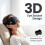 Spandex 3D Light Blocking Pressure Relief Contoured Sleep Mask for Sleep Support, Black 2