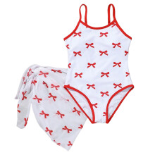 Toddler Girl One-Piece Bathing Suit with Ruffles, Sleeveless Summer Swimwear for Ages8–9Years (Red, Size8T/9T)