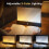 Lampe de lecture LED intelligente rechargeable blanche 3 couleurs 4