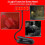 Lampe de lecture LED rouge 630 nm – À pince, rechargeable, à intensité variable 4