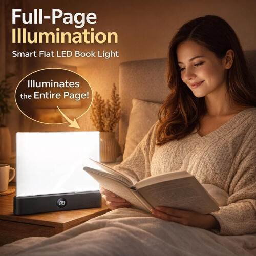 Lampe de lecture LED intelligente rechargeable blanche 3 couleurs 2