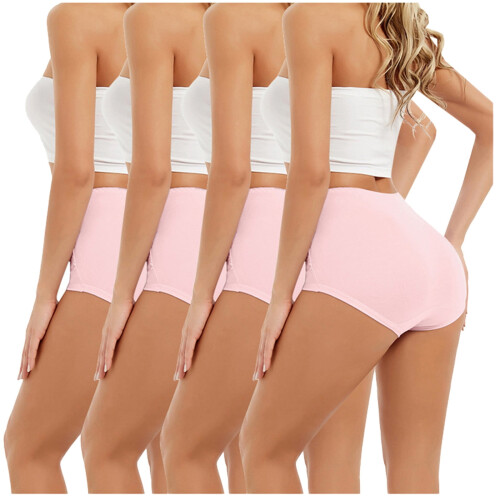 Σλιπ για γυναίκες, 4PC Γυναικεία δαντελένια σορτς με ψηλή μέση και κορδόνια σε 1