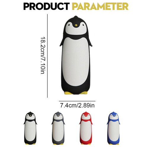 Ποτήρια Penguin από ανοξείδωτο ατσάλι με μόνωση κενού αέρος, κούπα ταξιδιού, τσάι, 1