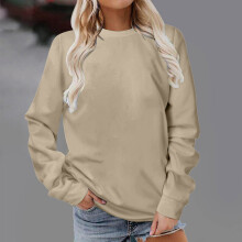 Hauts grandes tailles pour femmes 2023 - Chemises décontractées à manches longues imprimées, col rond, sweat-shirt, pull, tunique ample -