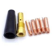 Novedades: Juego de 7 boquillas sin gas para alimentación de alambre con núcleo fundente FC90 de 0,9 mm para soldadora MIG.
