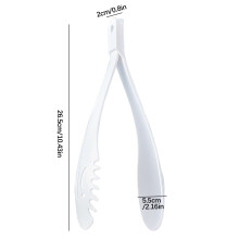 Pinza para alimentos de cocina 3 en 1: colador antideslizante y medidor.