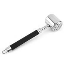 Mazo para carne de acero inoxidable 304, doble cara, 1 pieza