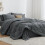 Kingsize 7-delige dekbedset in grijs 1