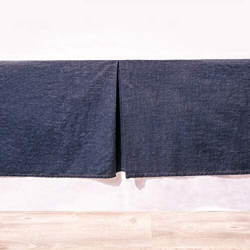 Denim Bed Skirt with 18" Drop – Queen Size 2