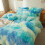 Σετ διπλού παπλώματος Fluffy Tie Dye – 2 τεμάχια (κάλυμμα από ψεύτικη γούνα + χνουδωτή 3
