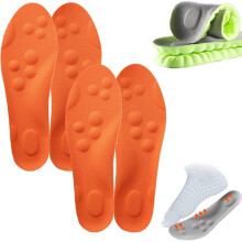 4D Cloud-inlägg för män och kvinnor – Memory Foam, stöd för fotvalvet, zonterapimassage, trim-to-fit, komfort hela dagen
